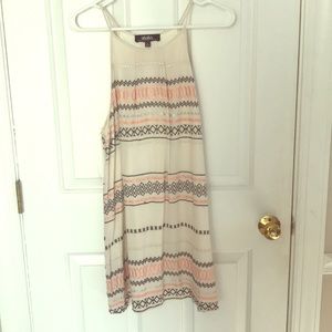 Cream Aztec dress